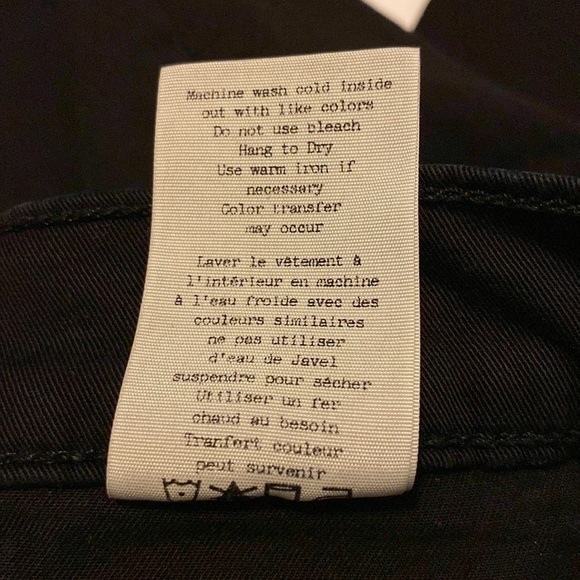 Rag & Bone ladies jeans black size 27 skinny - Picture 4 of 13